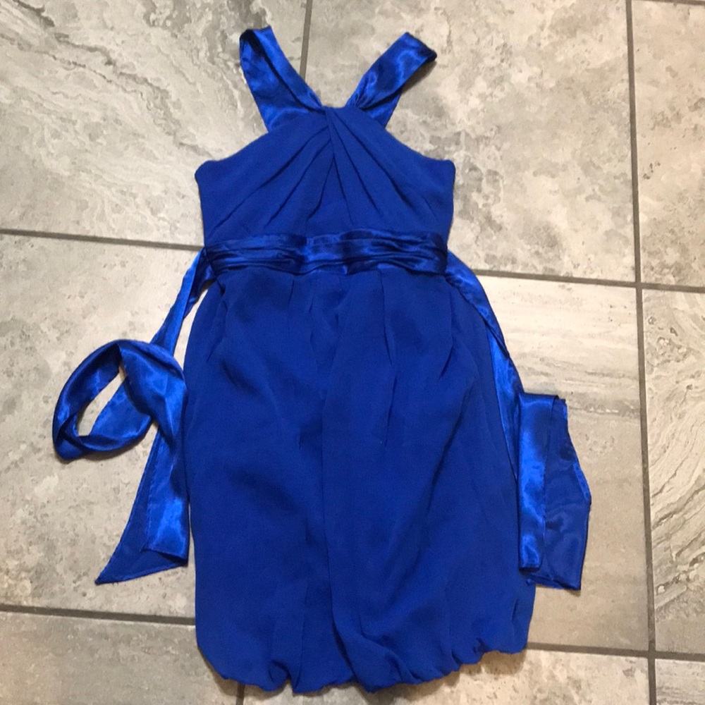David’s Bridal Formal blue dress